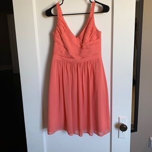 David’s Bridal Coral dress